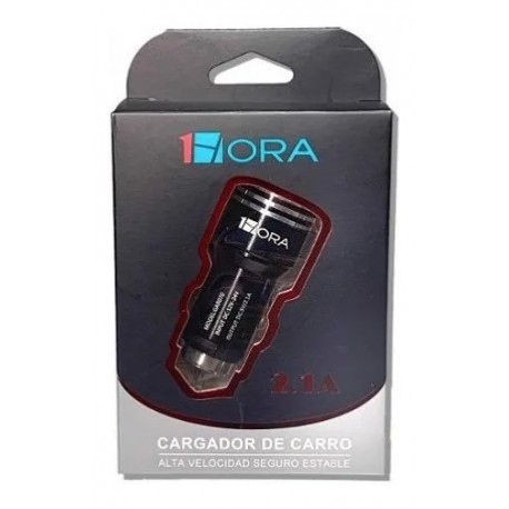 cargador para auto 1hora 2.1A